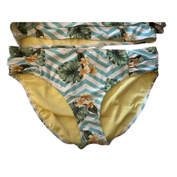 Marilyn Monroe Tropical Chevron Bikini Women's Size Large New - Picture 4 of 12